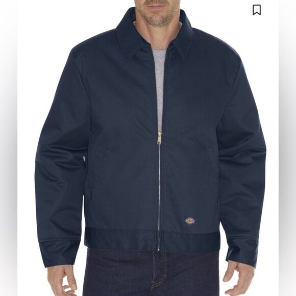 DICKIES MEN'S INSULATED NAVY BlUE EISENHOWER WORK JACKET SIZE LARGE - Picture 1 of 8